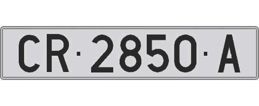 CR2850A matricula larga