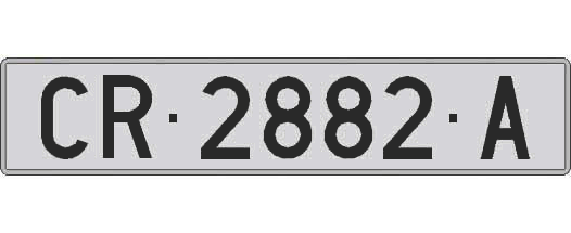 CR2882A matricula larga