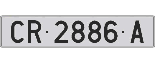 CR2886A matricula larga