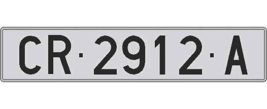 CR2912A matricula larga