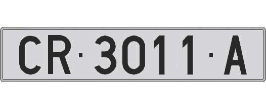 CR3011A matricula larga