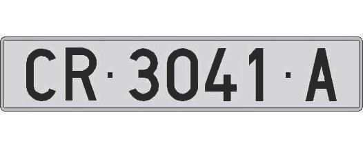 CR3041A matricula larga