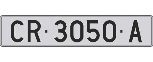 CR3050A matricula larga