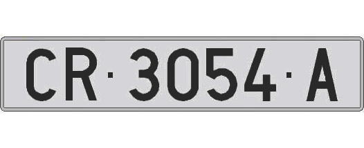 CR3054A matricula larga