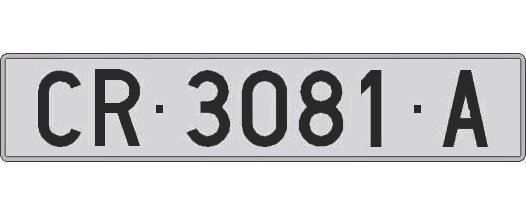 CR3081A matricula larga