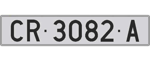 CR3082A matricula larga