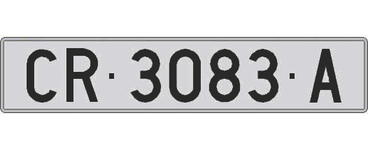 CR3083A matricula larga