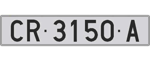 CR3150A matricula larga