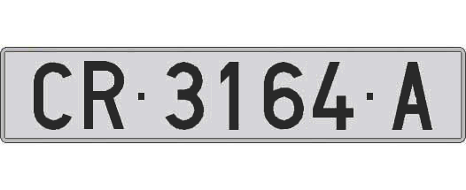 CR3164A matricula larga