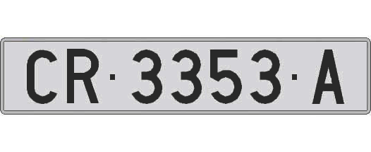 CR3353A matricula larga