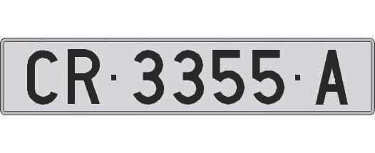 CR3355A matricula larga