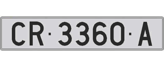CR3360A matricula larga