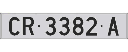 CR3382A matricula larga