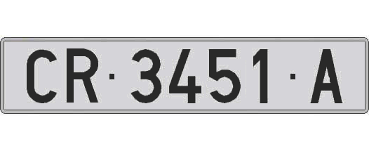 CR3451A matricula larga