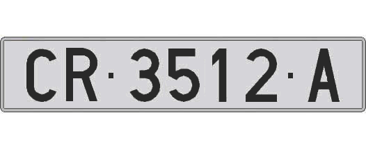 CR3512A matricula larga