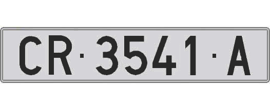 CR3541A matricula larga