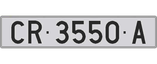 CR3550A matricula larga