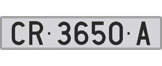 CR3650A matricula larga