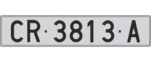 CR3813A matricula larga
