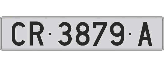 CR3879A matricula larga