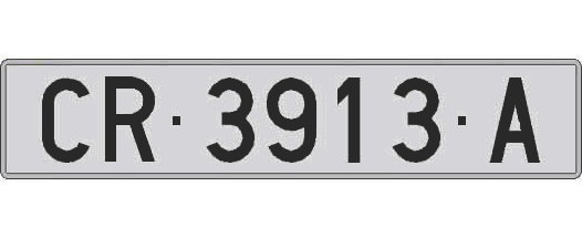 CR3913A matricula larga