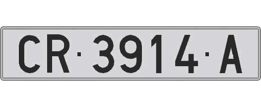 CR3914A matricula larga