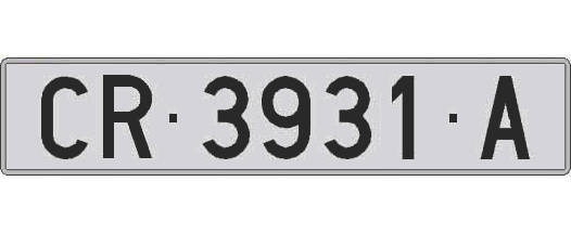 CR3931A matricula larga