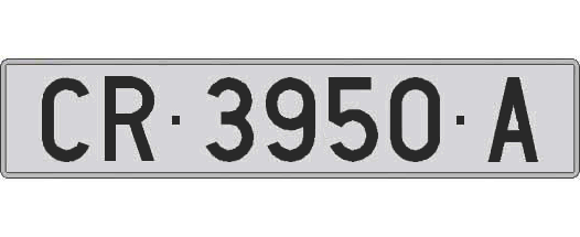 CR3950A matricula larga