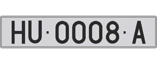 HU0008A matricula larga