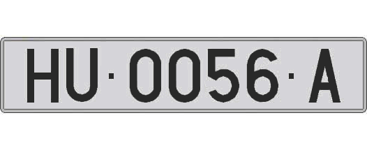 HU0056A matricula larga