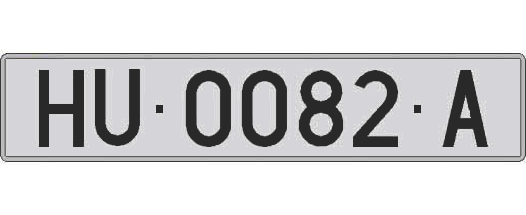 HU0082A matricula larga