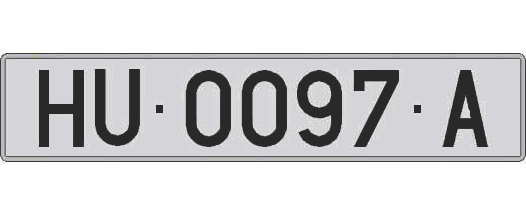 HU0097A matricula larga