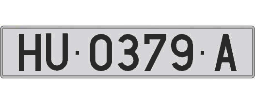 HU0379A matricula larga