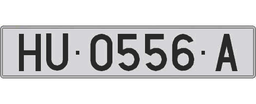 HU0556A matricula larga