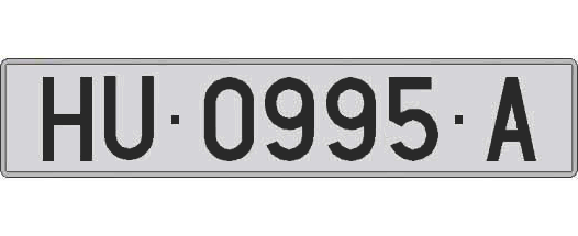 HU0995A matricula larga