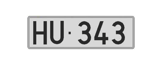 HU343 matricula larga