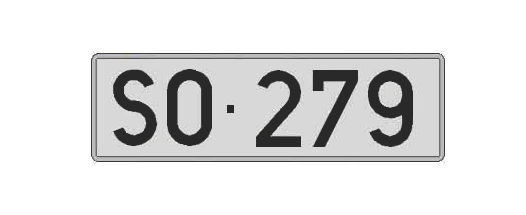SO279 matricula larga