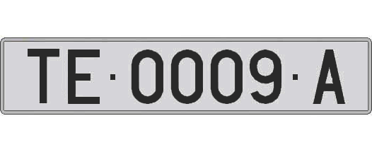 TE0009A matricula larga