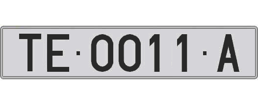 TE0011A matricula larga