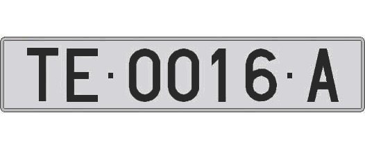 TE0016A matricula larga