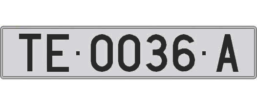 TE0036A matricula larga