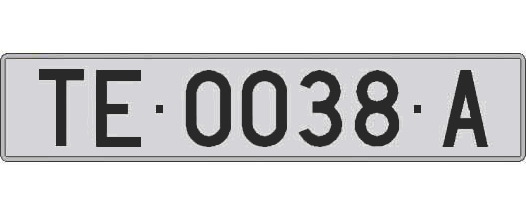 TE0038A matricula larga