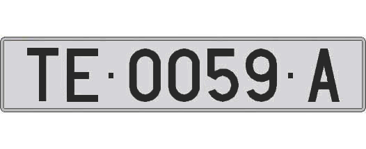 TE0059A matricula larga