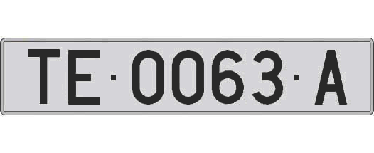 TE0063A matricula larga