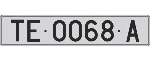 TE0068A matricula larga