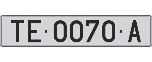 TE0070A matricula larga