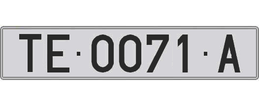 TE0071A matricula larga