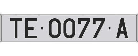 TE0077A matricula larga