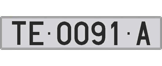 TE0091A matricula larga