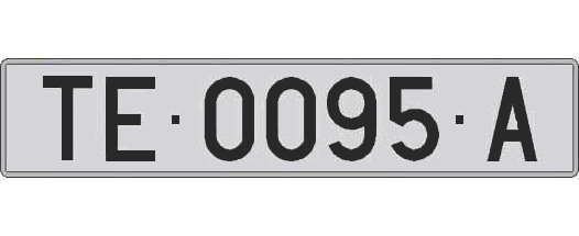 TE0095A matricula larga